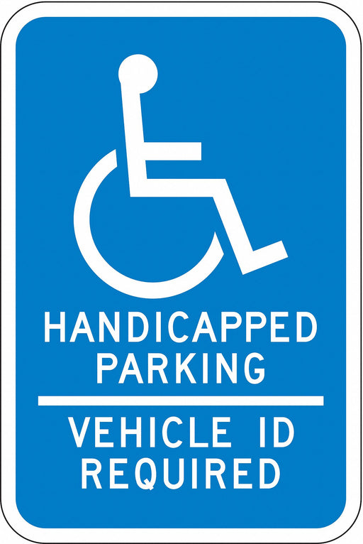 ADA Handicapped Parking Sign 18 x 12 