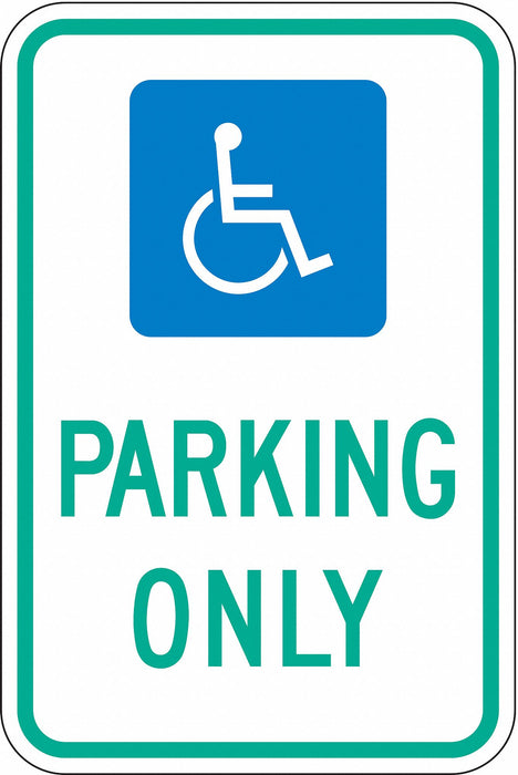 ADA Handicapped Parking Sign 18 x 12 