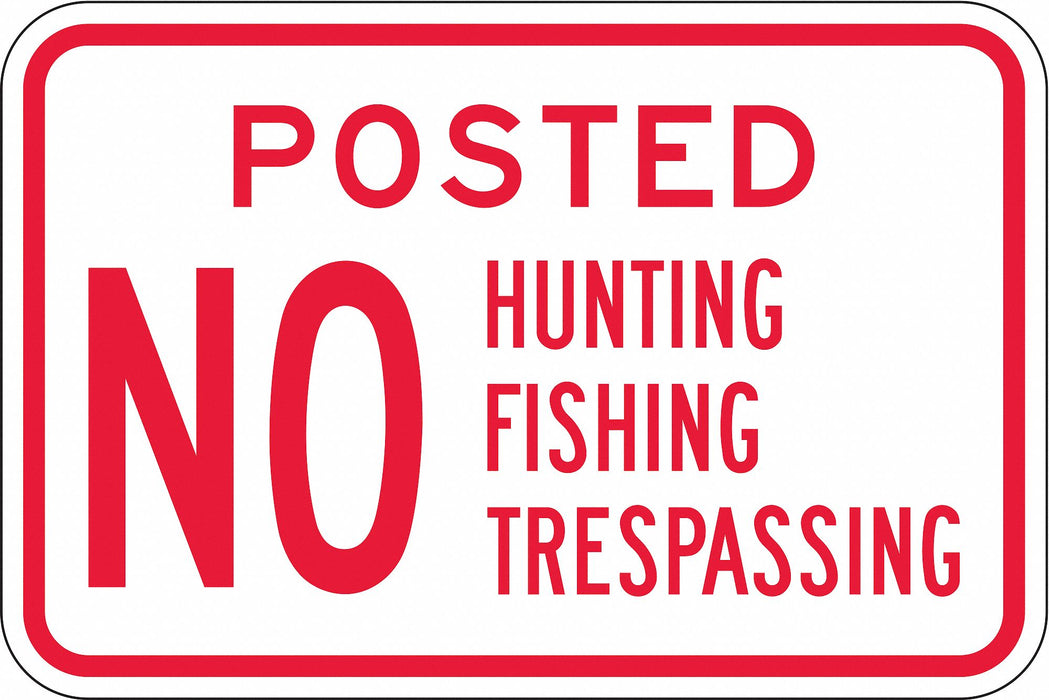 Admittance Sign 12 in Aluminum
