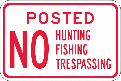 Admittance Sign 12 in Aluminum