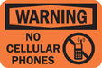 Rflct No Phone Warning Sign 12x18in Alum