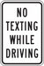 Traffic Sign 18 in x 12 in White
