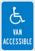 Handicapped Parking Sign 18 x 12 