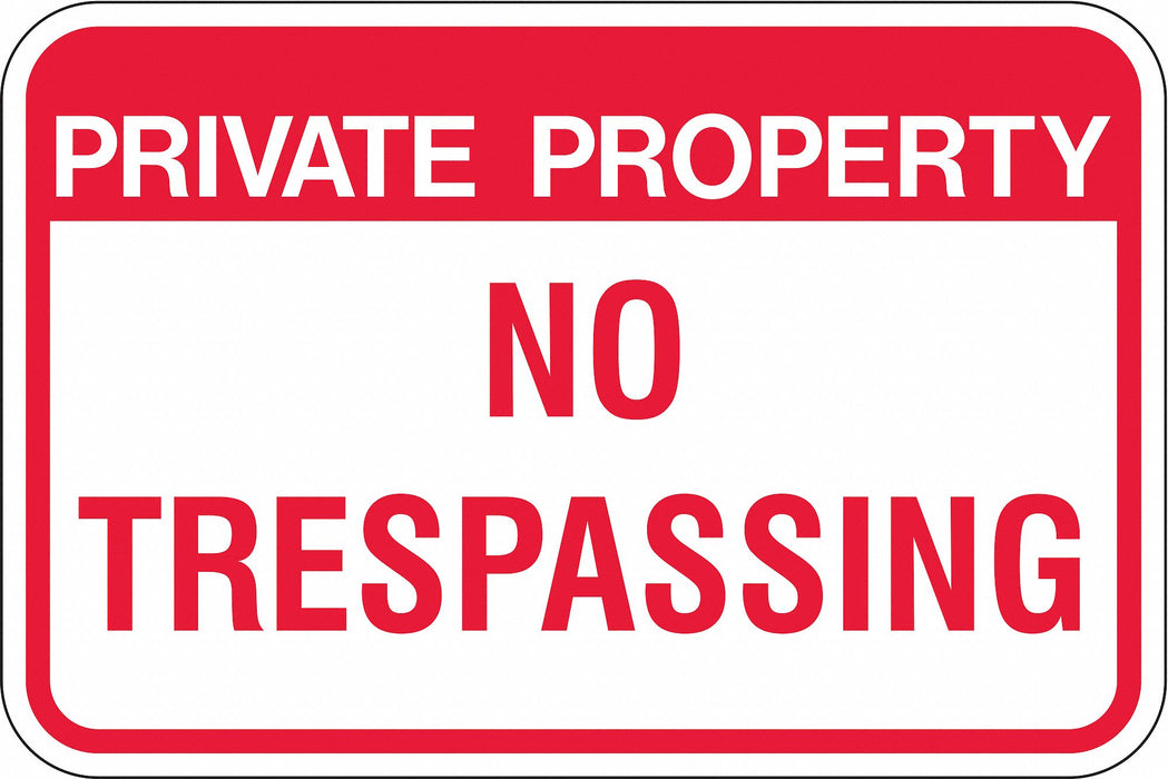 Admittance Sign 12 in Aluminum
