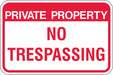 Admittance Sign 12 in Aluminum