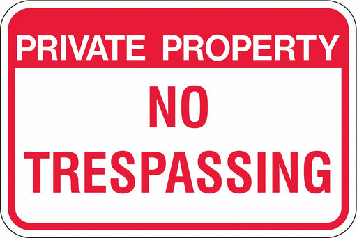 Admittance Sign 12 in Aluminum