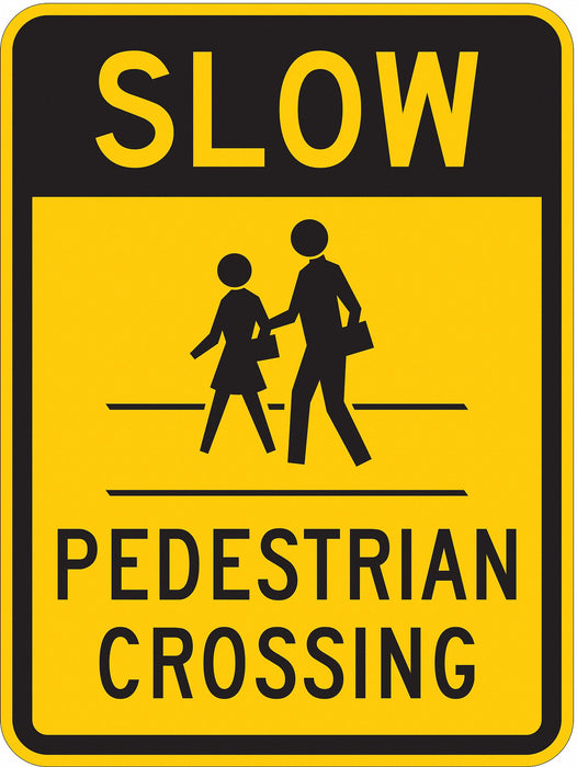 H1915 TrafficSign 24inx18in Black/Yellow