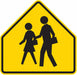 School Crossing Traffic Sign 24 x 24 