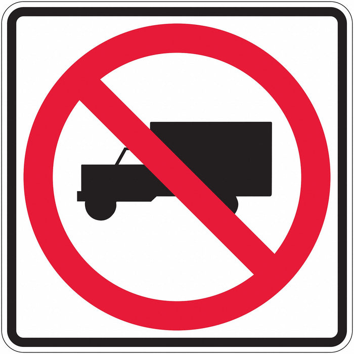 D9706 Traffic Sign 24 in x 24 in White