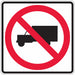 D9706 Traffic Sign 24 in x 24 in White