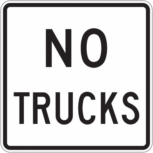 Traffic Sign 24 in x 24 in White