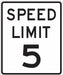 D9765 Traffic Sign 24 in x 18 in White