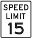 D9758 Traffic Sign 24 in x 18 in White
