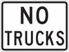 No Trucks Traffic Sign 18 x 24 