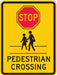 TrafficSign 24inx18in White/Yellow