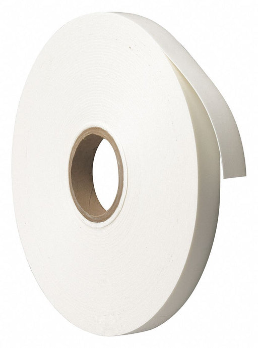 Foam Tape White 36 yd L 1 in W
