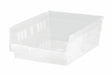 Shelf Bin Clear Polypropylene 4 in