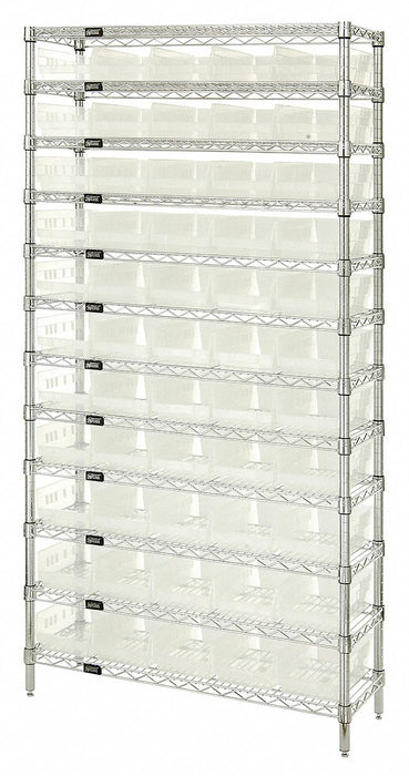 G7062 Bin Shlvng 24inx74inx36in Clear