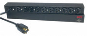 PDU 20A 10 Outlet 12 ft Black