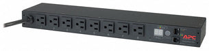 PDU 15A 8 Outlet 12 ft Black
