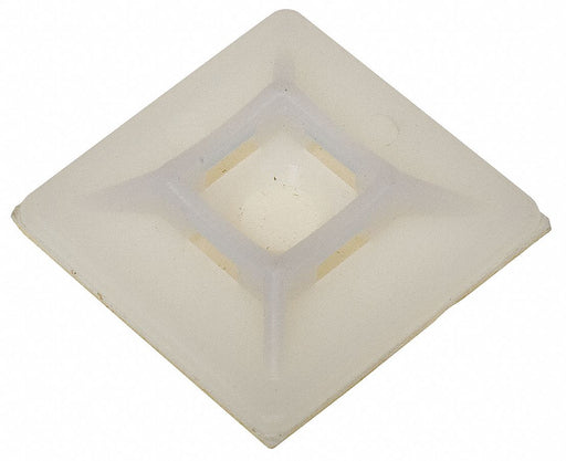 Cable Tie Mounting Pad 4 Way Natrl PK100