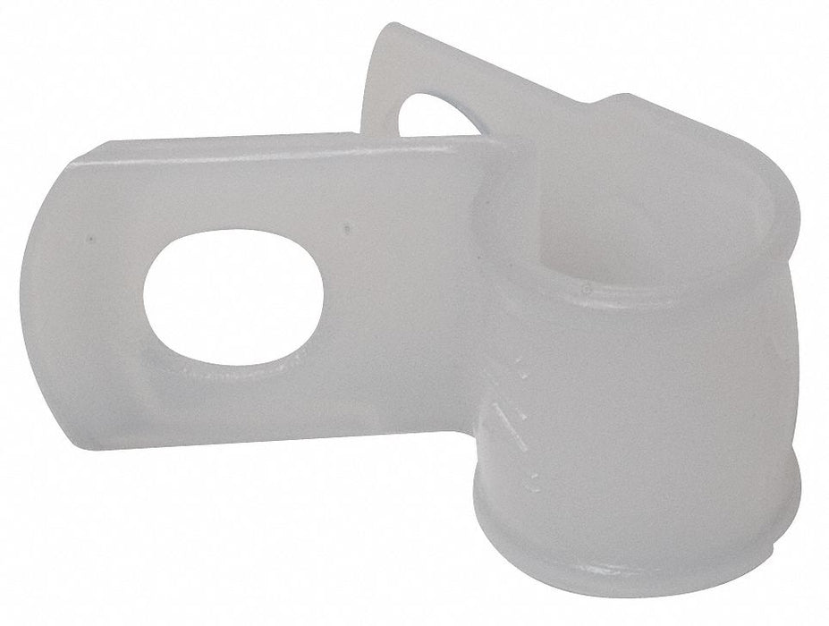 Cable Clamp Fixed Dia Screw Naturl PK100