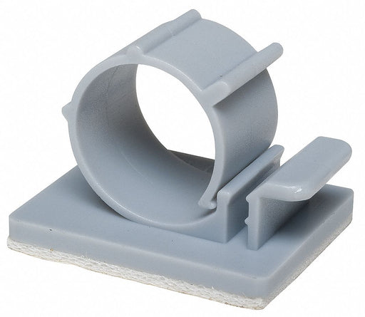 Cable Clip Locking Gray PK25