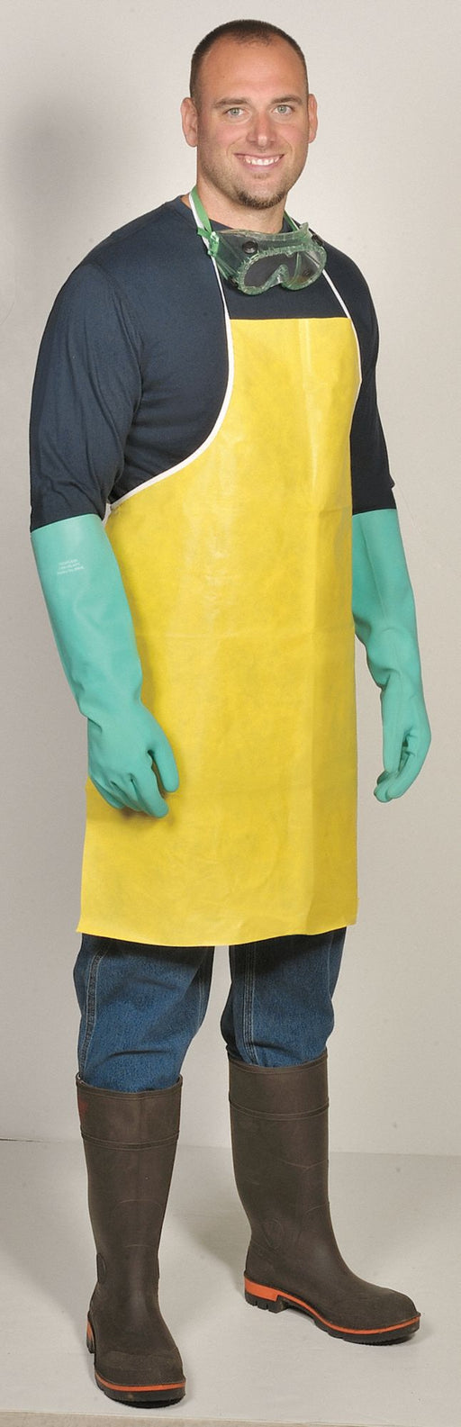 Chemical Resistant Apron Yellow PK10
