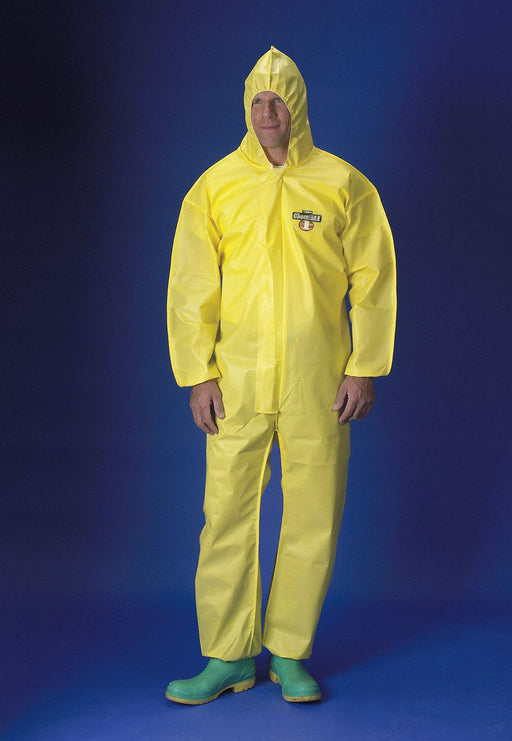 Hooded Coverall Elastic Yellow 2XL