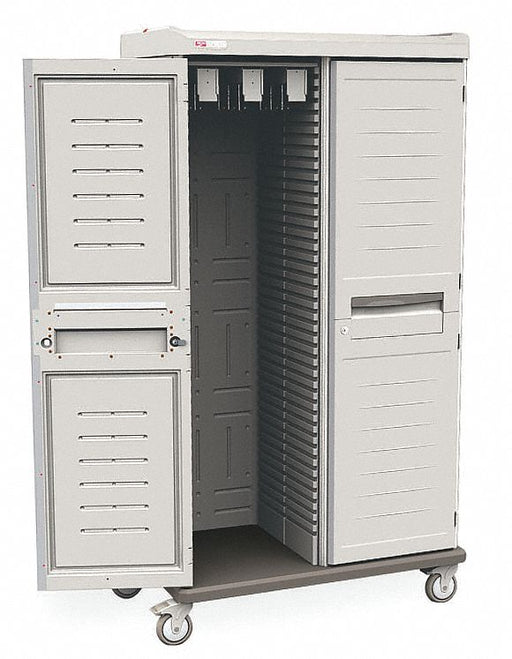 CatheterCab Taupe Polymr Mobile 0Shelves