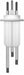 Liquid Level Probe 12 18 and 24 In PTFE
