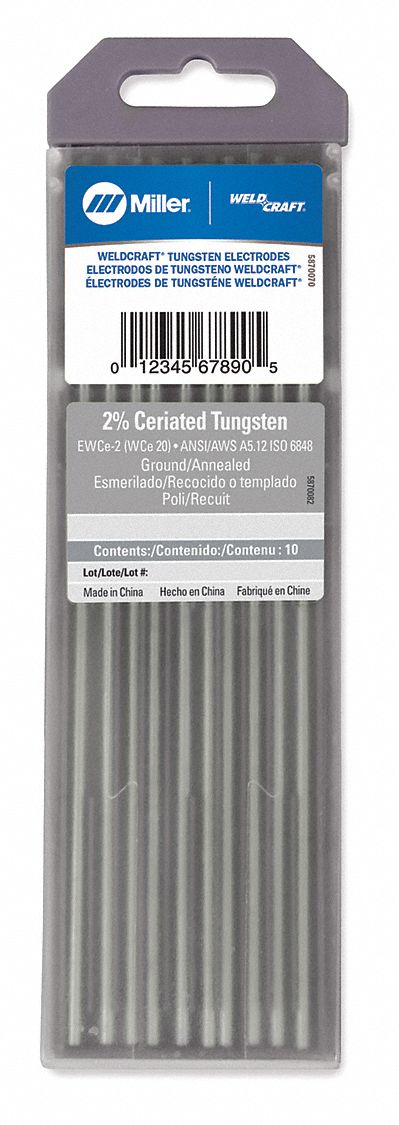 WELDCRAFT Gray Tungsten Electrode PK10