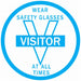 HardHatLabel Vinyl Circle White PK4