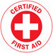 HardHatLabel Vinyl Circle White PK4