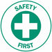 Hard Hat Label Vinyl Circle White