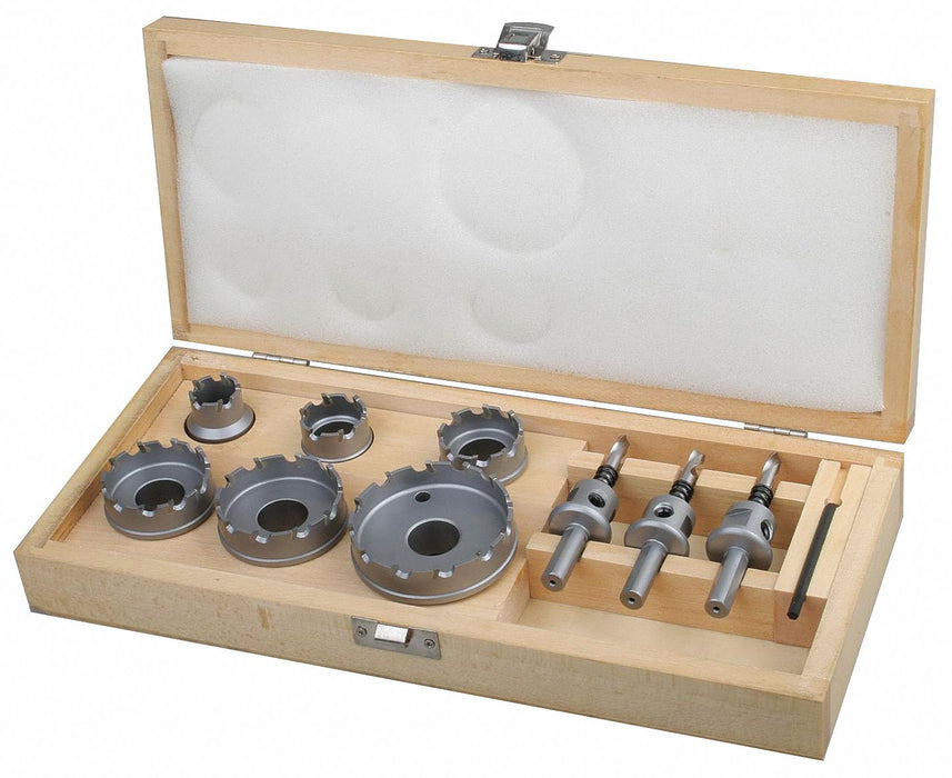 HoleCutterKit 10pcs Sizes 0.875 -2.5 