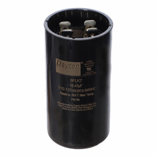Motor Start Capacitor 36-43 MFD Round