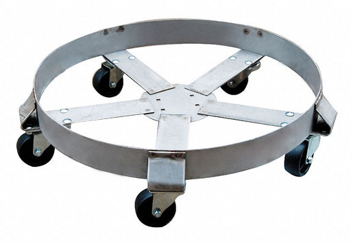 Drum Dolly 55 gal 24 in L Silver