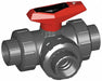 Manual 3-Way Ball Valve 3/4 PVC