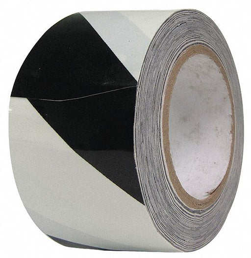Floor Tape Black/White 2 inx108 ft Roll