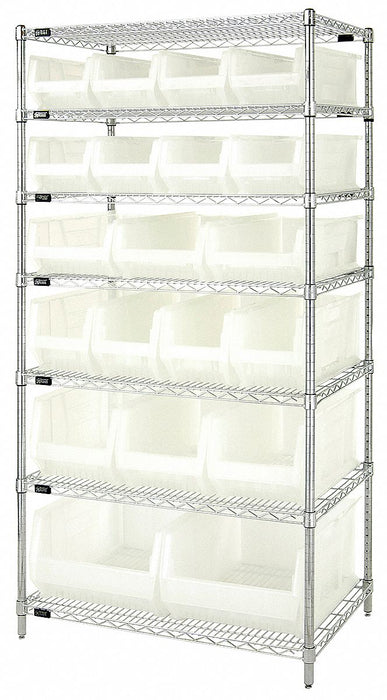 D5604 Bin Shlvng 24inx74inx36in Clear