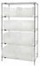 Bin Shlvng 24inx74inx42in Clear