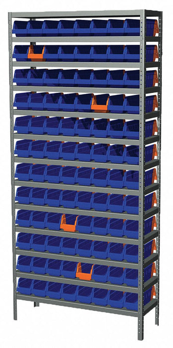 K6927 Bin Shlvng 12x79x36in Blue Orange