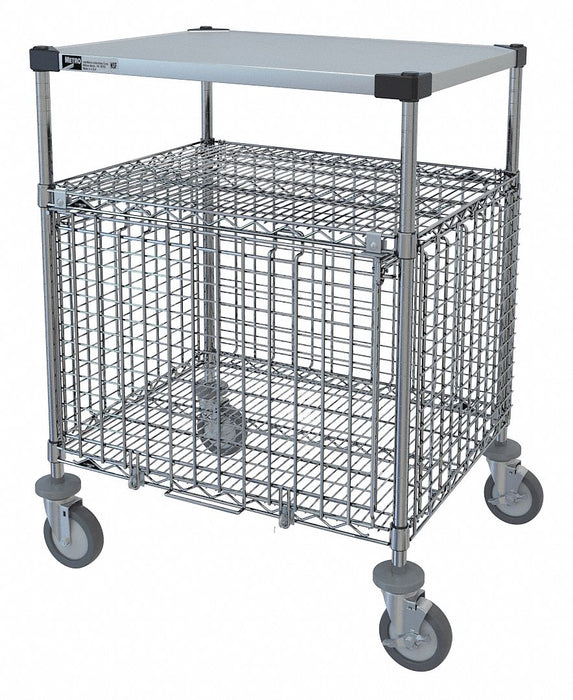 Wire Security Cart SS 39H 24W x 30L