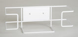 GloveDispensr Wht WallMnt CoatdSteelWire