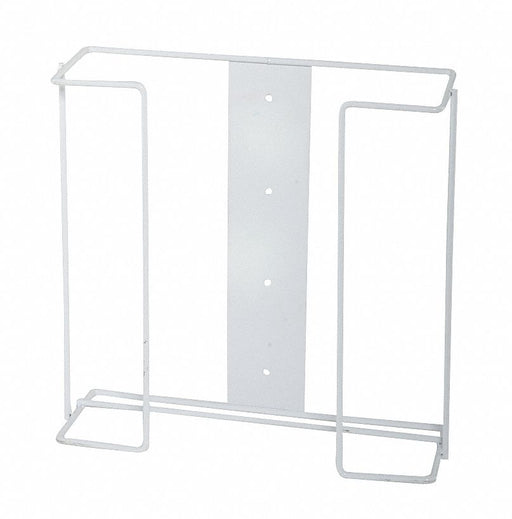 GloveDispensr Wht WallMnt CoatdSteelWire