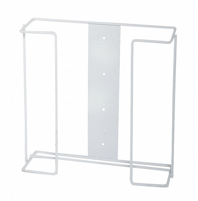 GloveDispensr Wht WallMnt CoatdSteelWire