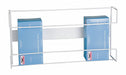 GloveDispensr Wht WallMnt CoatdSteelWire