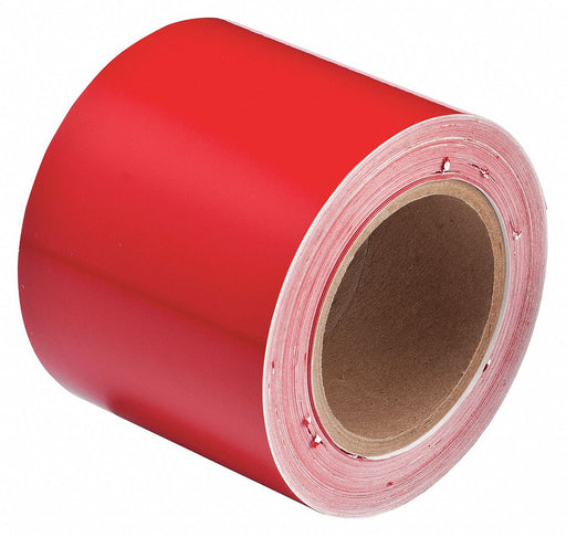 D3617 Pipe Marking Tape Red 4in W 90ft Roll L