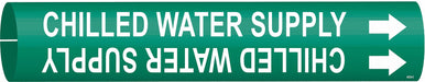 Pipe Mrkr Chilld Water Spply 2in H 2in W